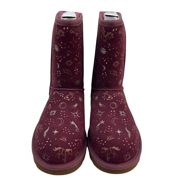 Ugg Wild Grape Classic Zodiac Short Suede Boots Women’s Size 6 Cozy Warm Classic - Picture 7 of 14